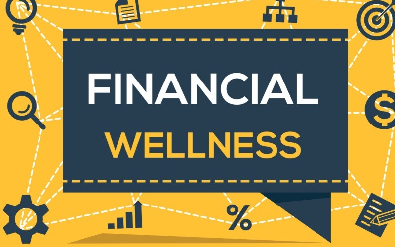 word bubble that reads financial wellness