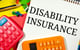 disability insurance written in notebook