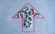 red arrow pointing up filled in with prescription drugs