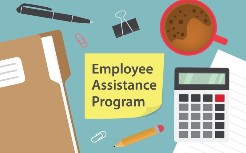 employee assistance program written on post it note