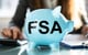 blue piggy bank that says FSA