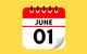 calendar that reads June 1