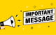 megaphone saying important message