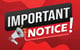 megaphone saying important notice