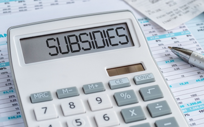 calculator that reads subsidies