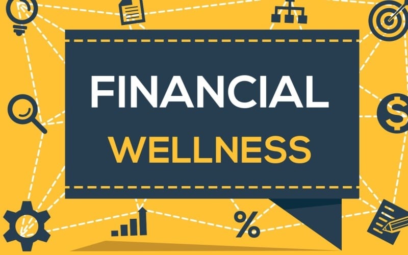 word bubble saying financial wellness