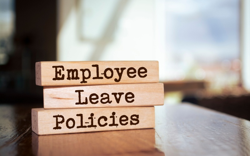 blocks that read employee leave policies