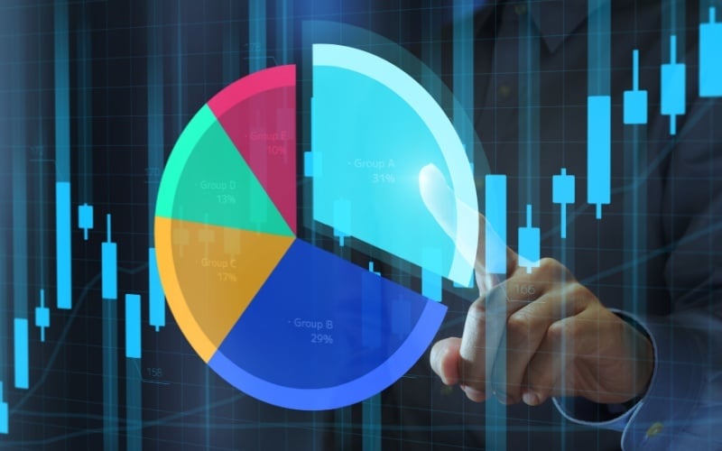 contribution allocation pie chart