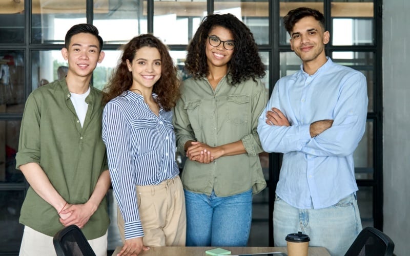 group of gen z employees