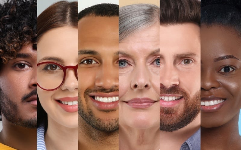 multiple faces