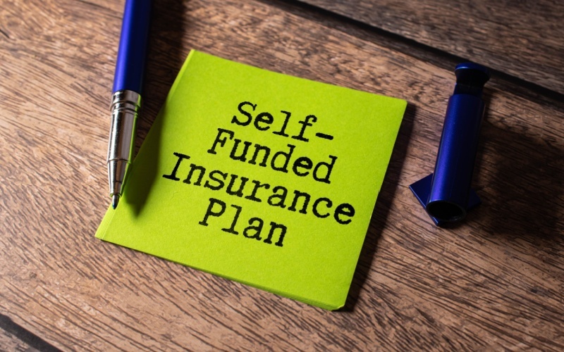 Self-Funded Insurance text quote on card